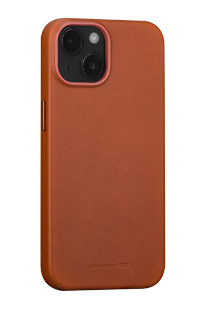 dbramante1928 Husă spate Roskilde MagSafe iPhone 15 Tan