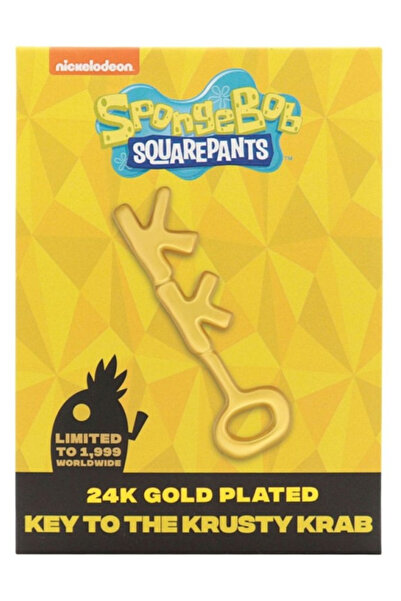 NİCKELODEON Спондж Боб Квадратни гащи - 24-каратово позлатено реплика на ключ...
