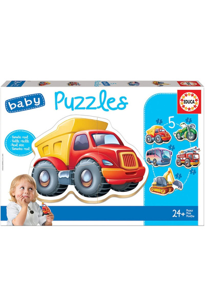 EDUCA Baby Vehicles Puzzle 5 Piece Set (14866)