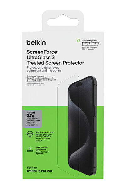 Belkin Προστασία οθόνης Ultraglass2 AM για iPhone 15 Pro Max