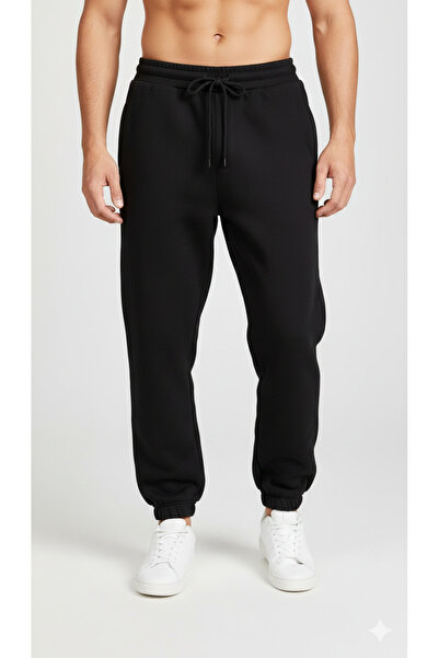 Butik Siyah unisex Cepli Eşofman Altı