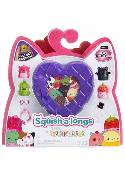 Squishmallows Pachet de 4 jucării Squish-a-longs Love, model 1