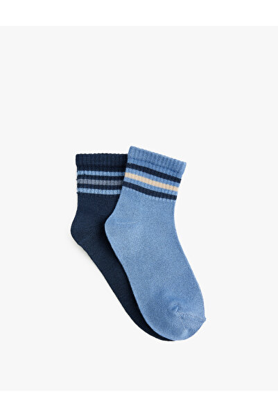 Koton Комплект от 2 чифта чорапи от вискоза с райета