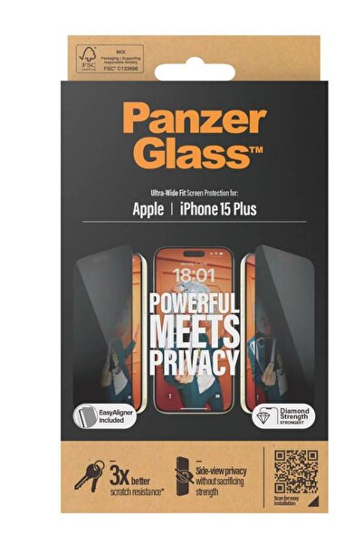 Panzer Glass PanzerGlass Apple iPhone 15 Plus Ultra Wide Fit με Εφαρμοστή Απο...
