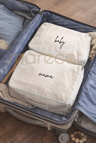 Marecot Organizer Set for Mother and Baby Hospital Bag – Zippered Printed 100...