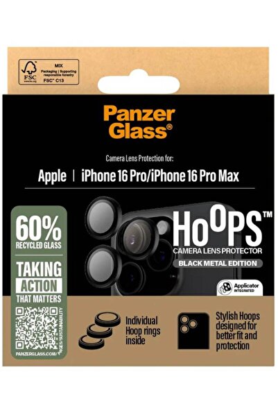 Panzer Glass Protecție de lentilă PanzerGlass Hoops pentru iPhone 16 Pro/iPho...