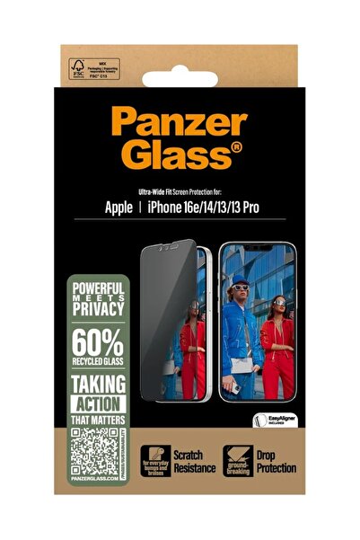 Panzer Glass Προστασία οθόνης απορρήτου PanzerGlass για iPhone 16e - 14 - 13 ...