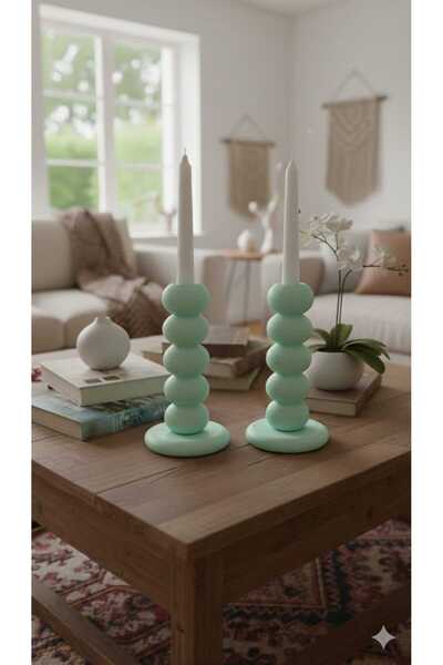 Rivon Desing BUBBLE 2'li tasarım mumluk