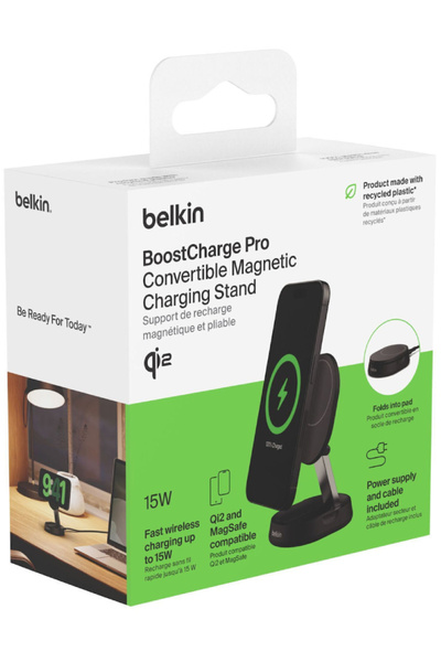 Belkin Μαγνητική βάση φόρτισης Boost Charge Pro QI2 15W, μαύρη