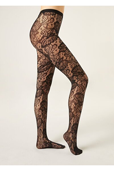Calzedonia Floral Motif Fishnet Pantyhose