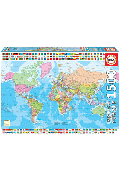 EDUCA 1500 buc Harta lumii (018500)