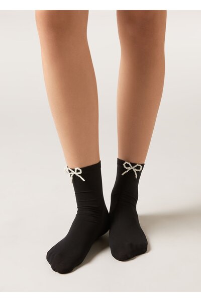 Calzedonia Beaded Bow Socks