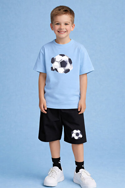 CACTUS COLLECTION Комплект футболни шорти с принт и тениска