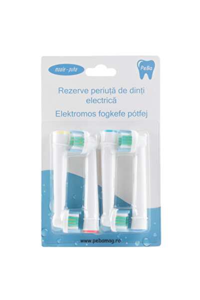 Pebadent Rezerve periuță de dinți electrică 3D White, compatibil cu Oral-B, 4...