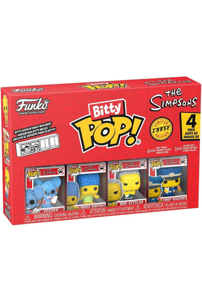 Funko Bitty Pop The Simpsons - Itchy, Marge Simpson, Moe Szyslak, Chief Wiggu...