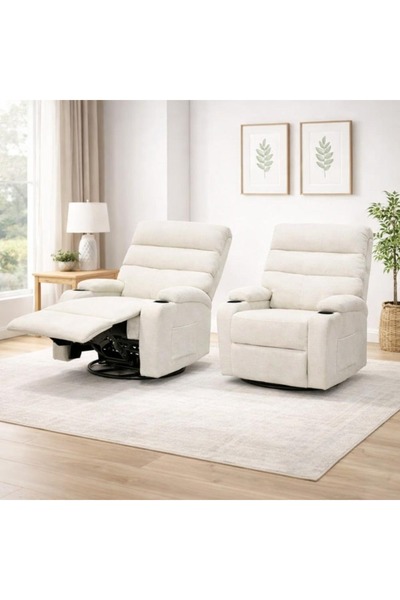 DEC10 Elegantly designed rotating rocking recliner chair