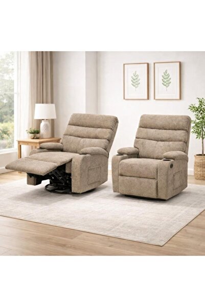 DEC10 كرسي استرخاء هزاز دوار بتصميم راقى