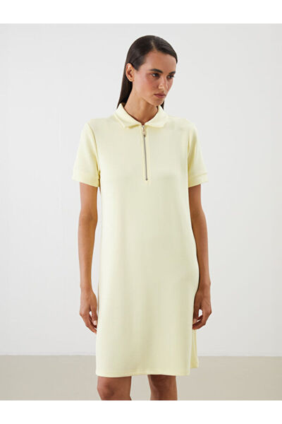 LC Waikiki Turn-Down Roba Collar Mini Dress for Style Seekers from Uzg Store