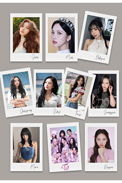 Pankart Evi TWICE Мини фотокартички, комплект от 10 броя - KPOP - ФОТОКАРТИЧКИ