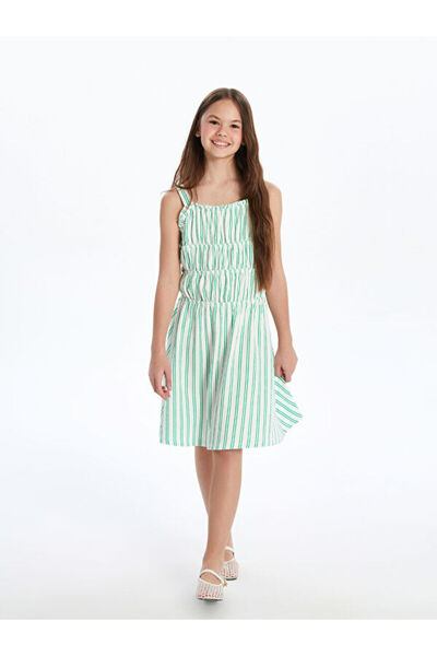 LC Waikiki I Kare Roba Collar Striped Girls' Dress from Freezen Store