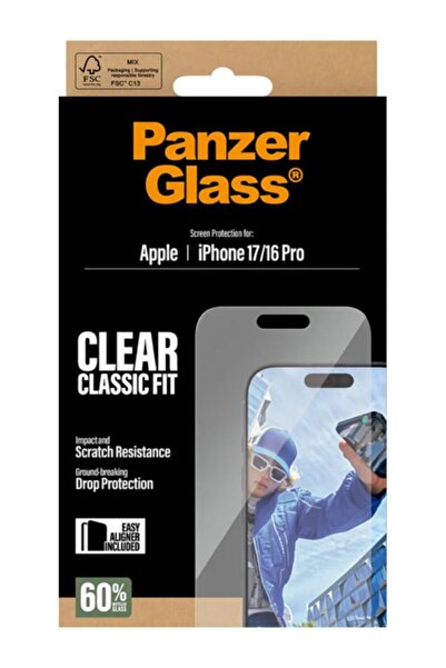 Panzer Glass Protector de ecran PanzerGlass Classic Fit EasyAligner pentru iP...