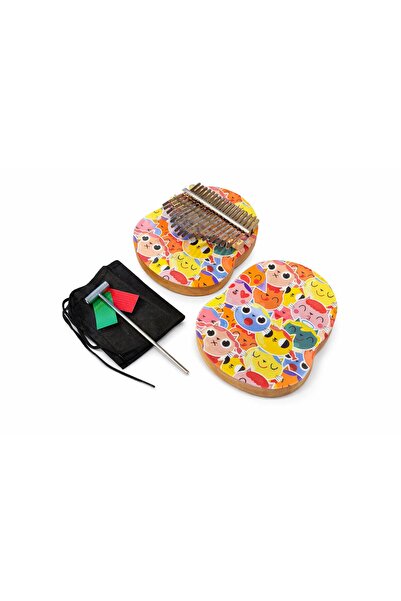 Karin 17 Tuşlu Grafit Desenli Kalimba (KEDİ)