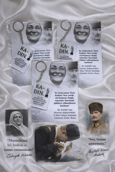 MyGift 8 Mart Kadınlar Günü Hediyesi 1 adet pleksi anahtarlık