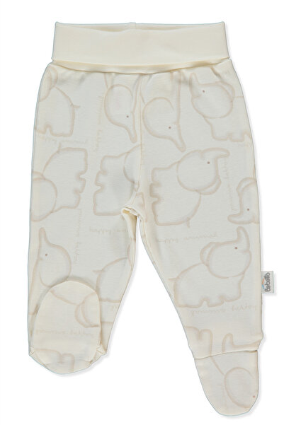 Bebetto بنطلون ريبانا مع جوارب (هابي أنيمال) بيج