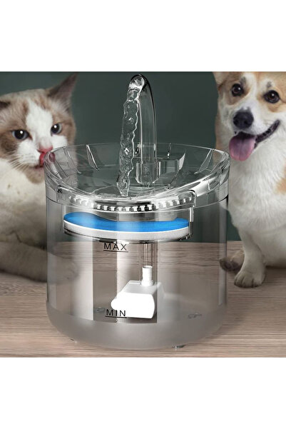 UNİBOX Water Dispenser with Filtration System, for Cats and Dogs, 1.8 L, Shee...