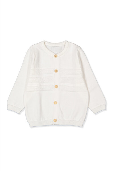 Bebetto Tri̇ko Hirka (Line Pattern) Ecru