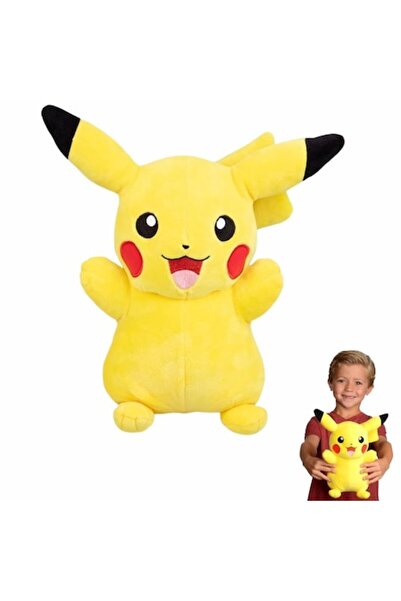 OEM Jucărie de pluș Pikachu, Pokemon, 23 cm, galben, Virtual Trend®