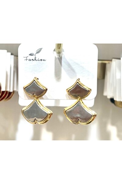 GLOW ACCESSORIES BAE أقراط على شكل قلب مقلوب من الفولاذ المقاوم للصدأ باللون ...