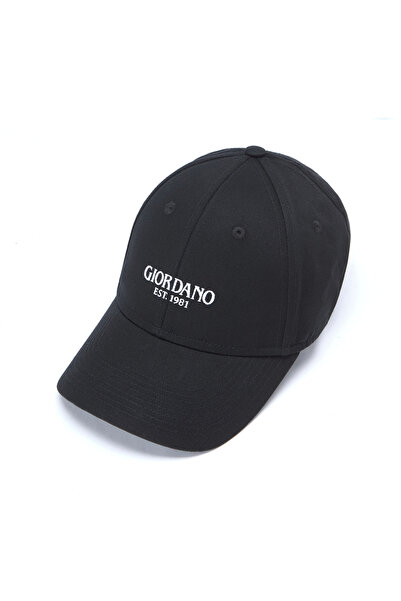 Giordano قبعة تويل للجنسين مع تطريز أمامي