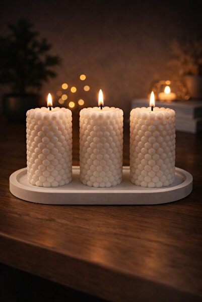 mahimaison Bubble Silindir Soya Mum Seti 3’lü