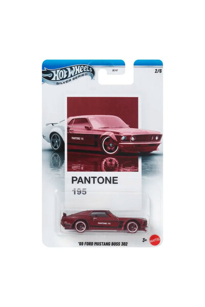 HOT WHEELS Seria Argintie Pantone '69 Ford Mustang Boss 302