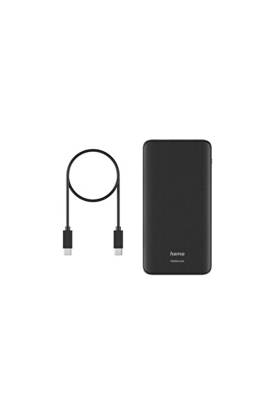 Hama "PD 10" Power Pack, 10000 mAh, Outputs: 1x USB-C, 1x USB-A, Fast Chargin...