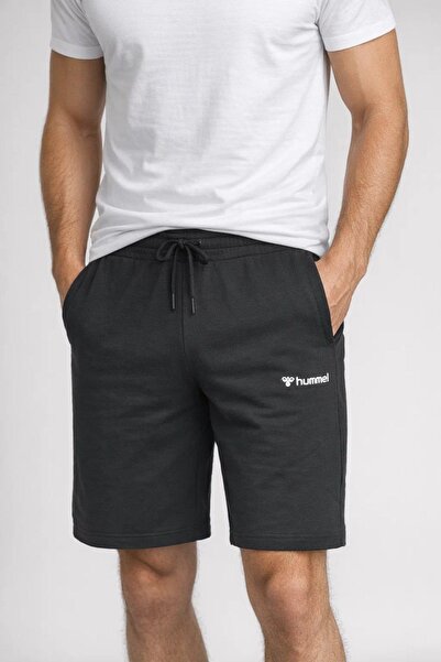 hummel Jullian 932511-2001 Black Men's Cotton Casual Shorts