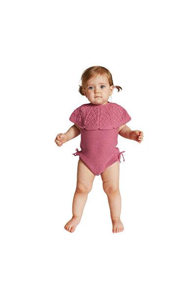 PETIT-ATELlER رومبير وردي مزين بالزهور بأكمام قصيرة وكشكشة، بدلة صيفية لطيفة ...