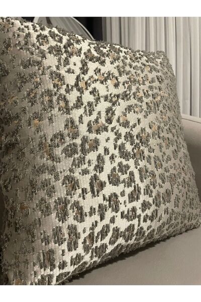 nissahome Premium Özel Seri Leopar Desen Çift Taraflı Kırlent Kılıfı