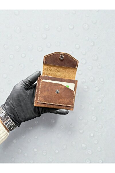 NZCLUB Hakiki Crazy Deri Şık Kaliteli Kartlık Cüzdan