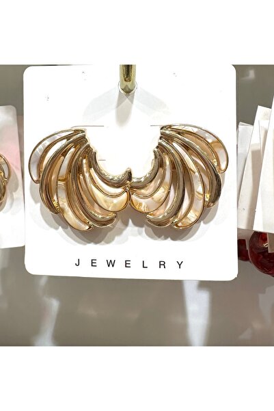 GLOW ACCESSORIES BAE أقراط على شكل أوراق الشجر من الفولاذ المقاوم للصدأ من زر...