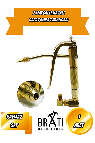 BRATİ HAND TOOLS Z Mafsallı Havalı Çelik Pnömatik Yağlama Makinesi Gres Gresl...