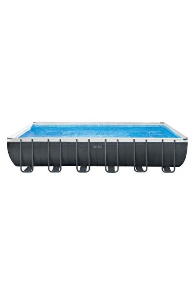 Intex Rectangular Ultra Frame Swimming Pool Set Grey