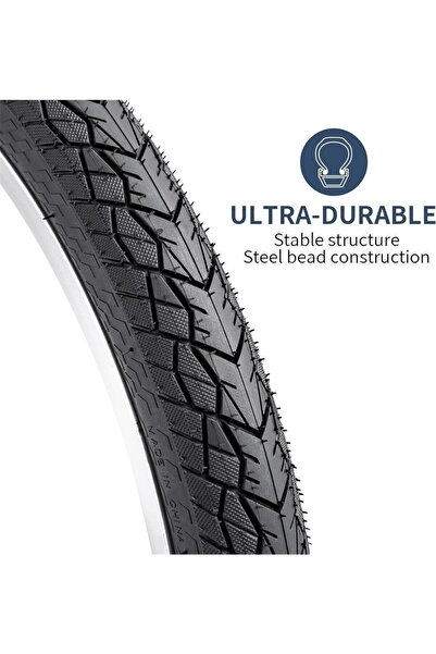 örel bisiklet 20x1.75 5mm Zırhlı patlamaz Lastik seti ön arka iç dış