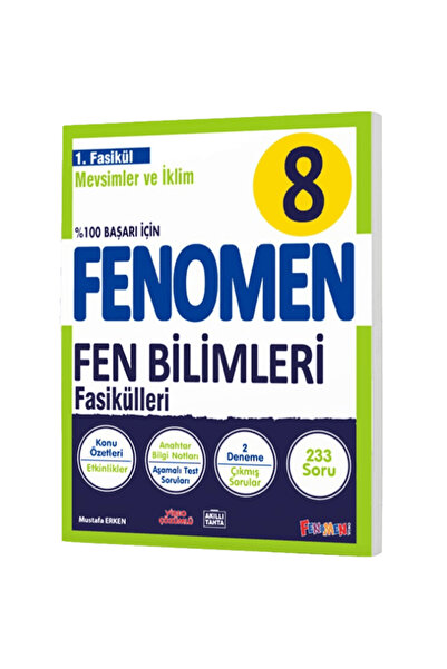 Fenomen Yayıncılık 8. Sınıf Fen Bilimleri Mevsimler ve İklim 1. Fasikül