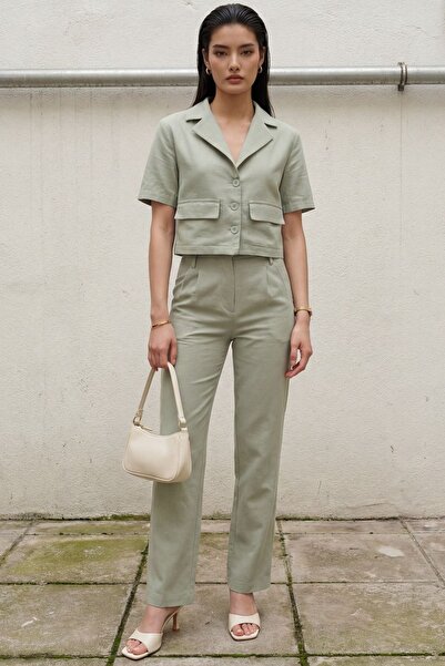 Hiccup My Fashion Pocket Detailed Shirt & Trousers Two-Piece Set