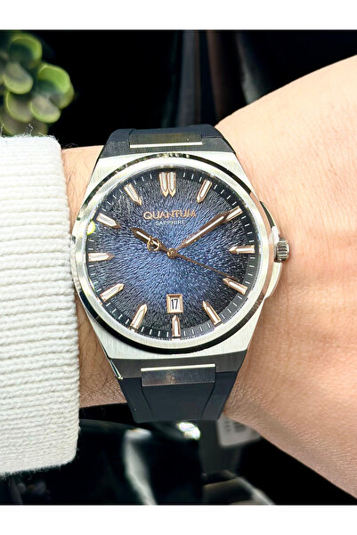 Quantum Sapphire – Aktif Fonksiyonlu Dokulu Kadranlı Silikon Kordonlu Takviml...