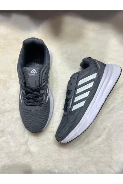 Awidox 8888 ERKEK GRİ YAN ÇİZGİLİ YÜRÜYÜŞ SPOR AYAKKABISI