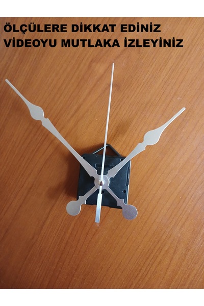 CNR SHOP Saat Mekanizması 18 MM ŞAFT BOYU Akar Sessiz Çalışır, Büyük Boy Akre...
