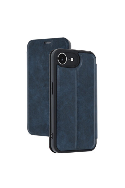 eco port iPhone 16E Case Flip Cover - Navy Blue